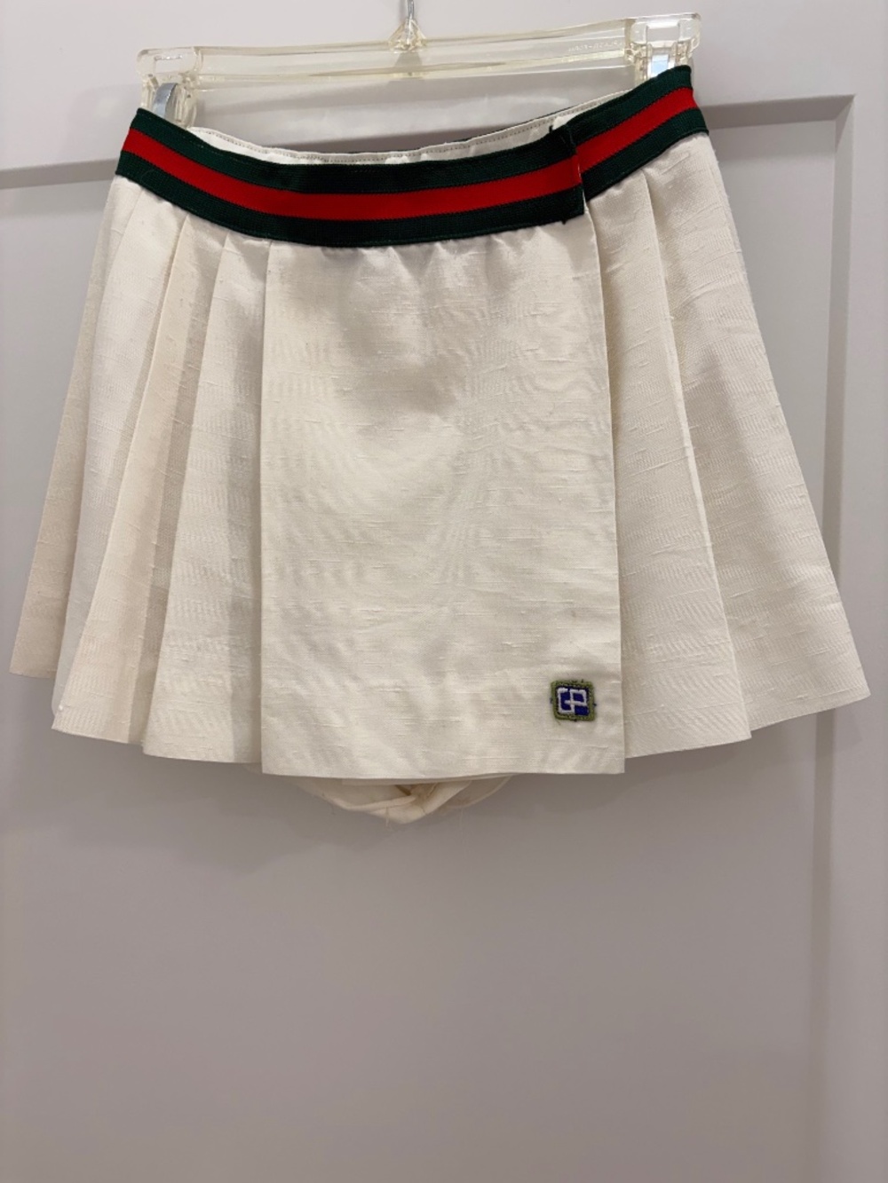 Very Rare Vintage EVONNE GOOLAGONG BY GINORI PLAYERS White Tennis Skirt